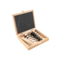 FISCH Holzspiralbohrer- und Aufsteckversenker HSS SET