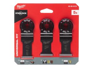 MILWAUKEE Multitool für Holz und Metall Zubehör-SET 5-teilig