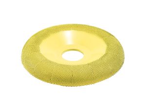 SABURRTOOTH 100 mm Frässcheibe, gewölbt, fein/gelb