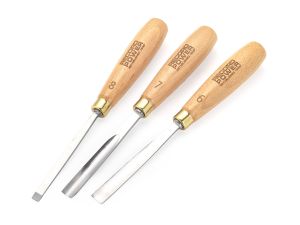 RECORD POWER Muster-Schnitzeisen-SET 3-teilig