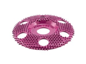 SABURRTOOTH 100 mm Frässcheibe, flach & gelocht, extrem grob/lila