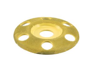 SABURRTOOTH 100 mm Frässcheibe, flach, gelocht, fein/gelb