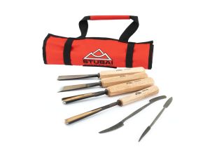 STUBAI Schnitzeisen - Riffelraspel SET 6-teilig